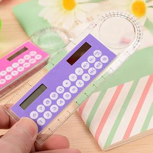 Promotional Gift電卓Plastic Material Magnification 10CM Transparent Ruler <span class=keywords><strong>Calculator</strong></span> 8桁ファンシーデザイン - Product Image 3