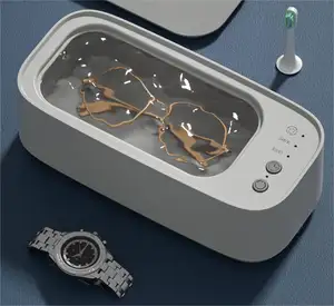 Nueva gran oferta anillo de lavado de dientes portátil de alta frecuencia joyería USB recargable 3 modos reloj limpiador de vibración ultrasónico