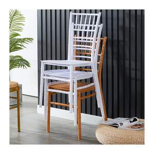 Chaises de banquet empilables en plastique or blanc de haute qualité chaises d'hôtel de <span class=keywords><strong>mariage</strong></span> - Product Image 1