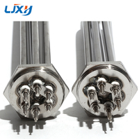 LJXH 220V/380V 3/6/7.5/9/12KW 스테인레스 스틸 물 보일러 가열 요소 DN32/DN40 침수 온수기 하수도 시스템 용
