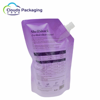 Sacs d'emballage en plastique de savon liquide de lessive 1L 3L personnalisé en usine avec bec verseur