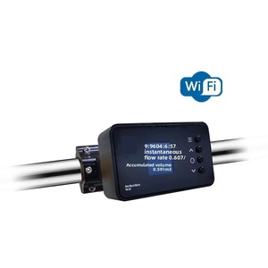 เครื่องวัดอัตราการไหลแบบคลิปออนอัลตราโซนิก F3W สำหรับน้ำ พร้อมระบบจ่ายไฟ POE WiFi RS485 แอปพลิเคชันมือถือ ความเร็วการไหล 0.03~5.0 ม./วินาที - Product Image 4