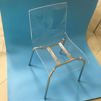 Chaises de salle à manger en acrylique transparent moderne et écologique, cent types, pour la maison, l'hôtel, le bureau