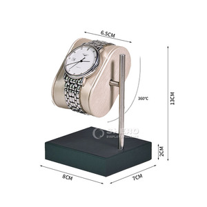 Chất lượng cao da tùy chỉnh đồng hồ đệm xoay kim loại đồng hồ hiển thị đứng - Product Image 6