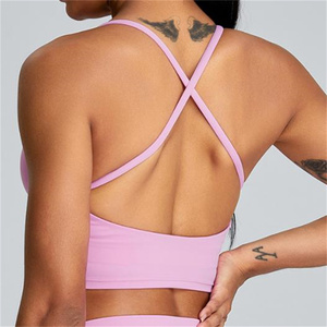 Offerta Speciale <span class=keywords><strong>Abbigliamento</strong></span> Americano Taglie Forti: Reggiseno <span class=keywords><strong>Sportivo</strong></span> da Donna per Palestra e Yoga, Delicato sulla Pelle, Top Sexy, Canotta da Palestra da Donna - Product Image 1