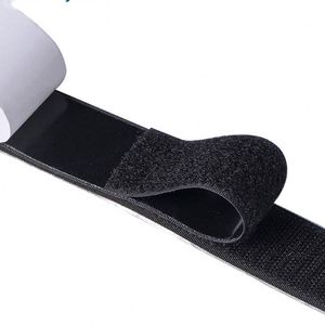 Self-<b>Adhesive</b> Nylon <b>Hook</b> and Loop Fastener Strip Strong Sticky Self-Locking Type - Product Image 1