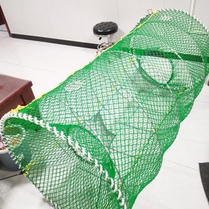 Cường Độ Cao Có Thể Gập Lại Thép Không Gỉ Nồi Cá Mồi Túi Màu Xanh Lá Cây PVC Nylon PE <span class=keywords><strong>Net</strong></span> Cho Đánh Cá Cua Cá Mút Bẫy Dụng cụ Câu Cá - Product Image 6