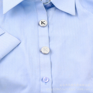 Copri Bottoni in Metallo <span class=keywords><strong>Gemelli</strong></span> per Camicia <span class=keywords><strong>Gioielli</strong></span> Lisci con Incisione Laser Logo Stampa Materiale Vuoto Fibbia Decorativa - Product Image 2