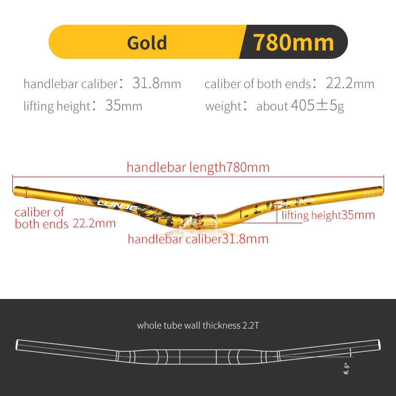 Gold 31.8*780mm