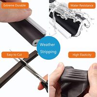 Bande d'étanchéité moderne et durable en mousse PU pour portes – Étanche, anti-poussière, insonorisée, à encastrer pour portes en bois