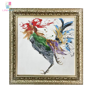 UNIART-<span class=keywords><strong>Peinture</strong></span> <span class=keywords><strong>à</strong></span> <span class=keywords><strong>l</strong></span>'<span class=keywords><strong>huile</strong></span> abstraite sur toile peinte <span class=keywords><strong>à</strong></span> la main, style chinois coloré, art mural, décoration pour galerie, 100% - Product Image 3