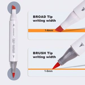 2024 New Premium Durable Material <b>Brush</b> Tip Marker Set Art Design with New Promotion - Product Image 3