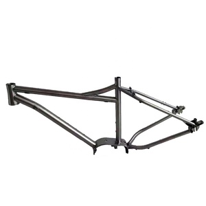 Cadre de <span class=keywords><strong>VTT</strong></span> en titane argenté NH avec passage de câbles interne et transmission par <span class=keywords><strong>courroie</strong></span> pour vélos à pneus larges et vélos de route (garantie 2 ans) - Product Image 1
