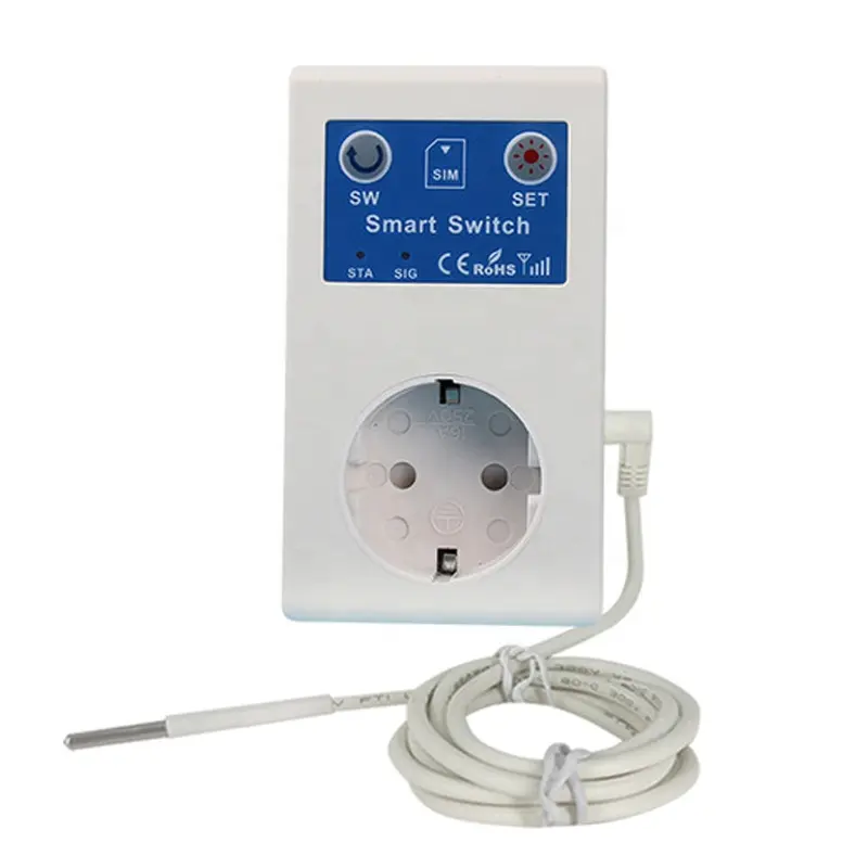 Смарт-пульт дистанционного управления, реле розетки европейского стандарта, переключатель, Открыватель ворот, SMS-вызов, датчик температуры, контроллер, 16A GSM розетка питания