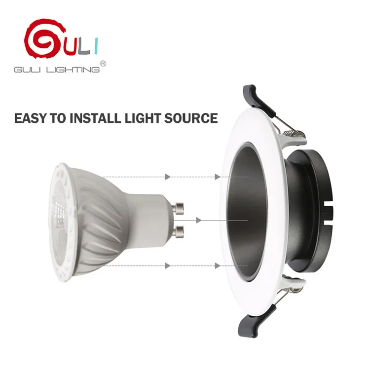 Led Verzonken Verlichting Trims Dimbare Spotlight Downlight Houder Gu10 Mr16 Lichtbron Fitting