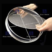 Tamis de sol de jardinage en acier inoxydable de 12 pouces 300mm de diamètre perforé 1mm-10mm Tamis de test de trou Traitement de soudage