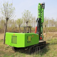 Machine de piquage solaire haute capacité avec un poids de 600 kg et un système de pression hydraulique pour une utilisation fiable du piqueur de pieux solaires