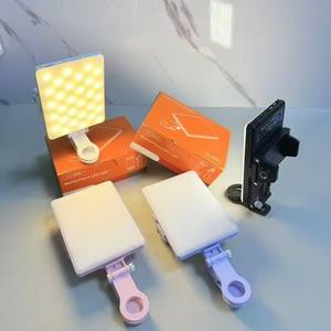 Lampe vidéo LED rechargeable professionnelle Proins 3 couleurs à clipser pour photographie, selfie, caméra et téléphone – Vente en gros - Product Image 6