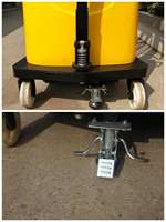 Nouveau transpalette semi-électrique Yancha avec batterie au plomb-acide, pneus en polyuréthane, capacité de 1,5 tonne pour la machinerie de restaurant et les terrains accidentés