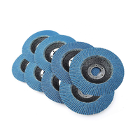 Disque à lamelles en zircone alumineuse, disque abrasif en oxyde d'aluminium, support en fibre de verre, disques de ponçage en acier inoxydable de 4 pouces, ODM OEM OBM