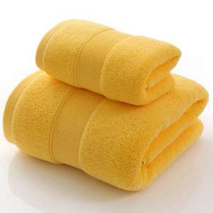 Jacquard Quick-Dry Soft Luxury Heavyweight 100% Cotton Custom Printed/Logo Beach <b>Towel</b> <b>Set</b> for Home & Spa Use - Product Image 4