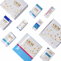 Boîtes rigides personnalisées OEM pour ampoules fenêtrées, support blister, matériaux recyclés, impression quadricolore pour l'emballage de flacons de produits de beauté et de soins de la peau
