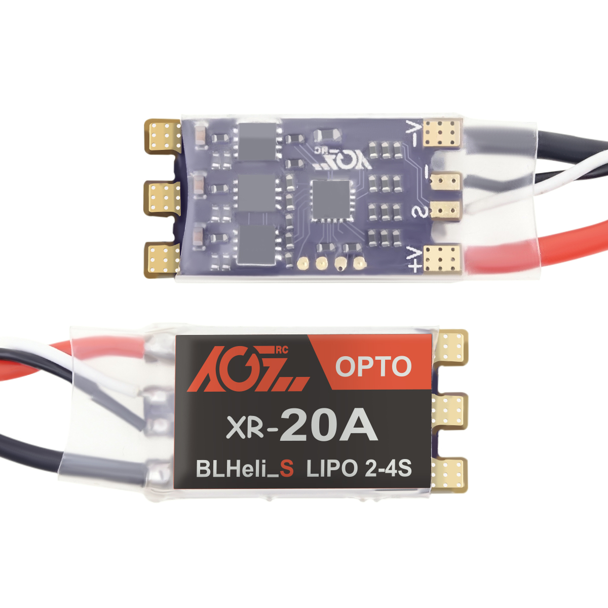 Регулятор скорости AGFRC 20A ESC XR-20A Blheli_S 4S Dshot Multishot 4,5g легкий вес высокое качество RC Запчасти FPV гоночный Дрон