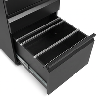 Meuble de rangement mobile multifonctionnel à roulettes lisses avec roues pivotantes à 360 degrés, en métal, pour bureau à domicile