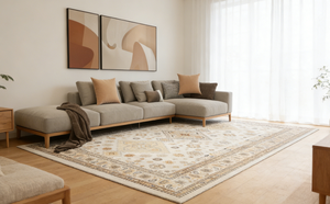 Tapis de sol moderne en jacquard tissé à la machine Wilton, antidérapant, pour chambre à coucher et salon, du mur au mur - Product Image 6