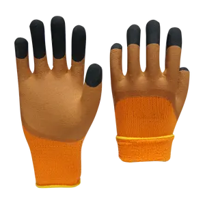 Latex schaum handschuhe Industrie bau Warmer Sicherheits arbeits handschuh Frostschutz mittel Winter arbeit Gummi Latex beschichtete Handschuhe