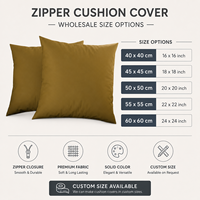 Housse de coussin décorative personnalisable pour la maison, couleur unie