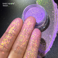 Gloss à lèvres nacré holographique Sheenbow, pigment de maquillage pastel changeant de couleur