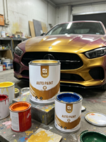 Peinture automobile acrylique 2K transparente haute brillance anti-jaunissement, revêtement liquide en spray pour la retouche automobile