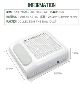 Powerful Nail Dust Collector for Manicure Big Capacity Nail Supplies - Product Image 6