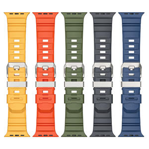 高級FluororubberストラップApple Watch Ultra 2 49mm FKMストラップアップルウォッチバンドIwatchシリーズ10 46mm 42mm 44mm 45mm - Product Image 3