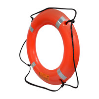 Aro Salvavidas con Soporte de Montaje y Kit de Cuerda, Set de Seguridad Completo para B&B y Piscinas al Aire Libre