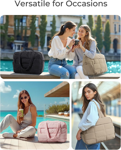 2025 BSCI fábrica nuevo lujo duradero impermeable 23L <span class=keywords><strong>Duff</strong></span> TOTE gimnasio bolsa Yoga/viaje mujer gimnasio bolsa con compartimento para zapatos - Product Image 5