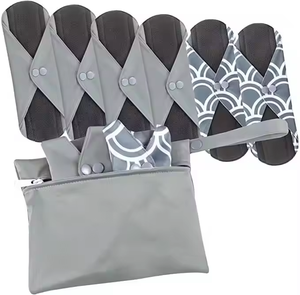 Edera riutilizzabile carbone di bambù alato assorbenti con Super assorbente traspirante perdita di protezione per le donne - Product Image 6