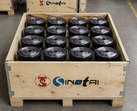 Piston de pompe à boue industrielle SINOTAI, pièces de fond de moulinet de forage, moyeu de piston en caoutchouc personnalisé pour l'exploration pétrolière et gazière, exportation