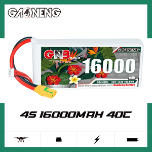 แบตเตอรี่ GAONENG GNB 4S 14.8V 16000mAh 40C 80C XT90S RC LiPo สำหรับโดรนเกษตรขนาดใหญ่ อากาศยานไร้คนขับ รถบังคับวิทยุ และควอดคอปเตอร์ - Product Image 2