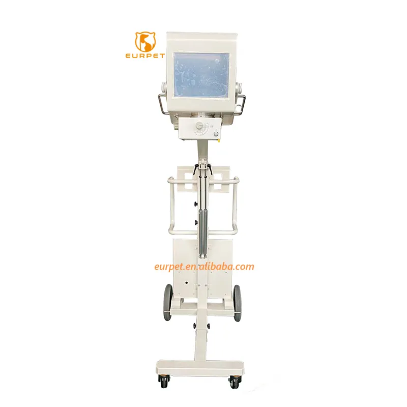 EURPET hastane DR düz Panel mobil X ışını 5kw dokunmatik ekran dijital taşınabilir X ışını makinesi veteriner