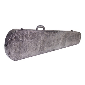 Étui rigide en forme de larme pour <span class=keywords><strong>guitare</strong></span> électrique <span class=keywords><strong>Strat</strong></span> / Tele avec doublure en peluche verte - Product Image 4