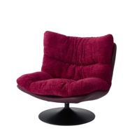 Fauteuil moderne de luxe avec accoudoirs en tissu Design de luxe personnalisé pour la maison pour le salon