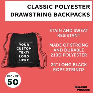Mochilas con Cordón Personalizadas, Impresas por Sublimación, Impermeables, Promocionales, Ligeras, Deportivas, para Gimnasio, Natación, Yoga, para Usar en Cualquier Lugar - Product Image 3