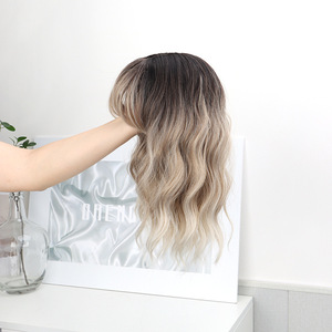 Extensiones de Cabello con Clip Efecto Ondas de Agua, <span class=keywords><strong>Postizo</strong></span> de Color Degradado para Cubrir Canas - Product Image 2