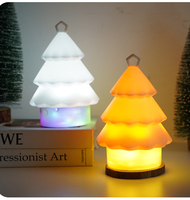 LED Hängende Typ-C Aufladbare Silikon Flexible Ambiente Weihnachtsbaum Nachtlichterkette für Heimdekoration und Feiertagsgeschenke