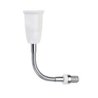 Adaptateur d'extension flexible en plastique pour lampe de bureau, douille E27, vente en gros d'usine