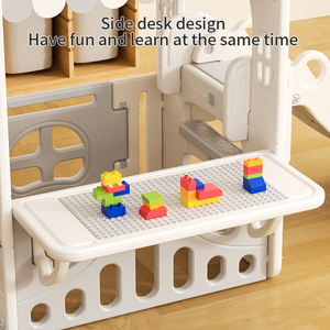 Feelkids Dream carpa casa de juegos parque infantil juguete de plástico bebé blanco columpio y tobogán para niños de interior - Product Image 4