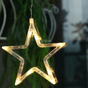 Lampada a batteria con ventosa, luce bianca calda, design a forma di stella, ideale per decorazione e illuminazione degli ambienti. - Product Image 3