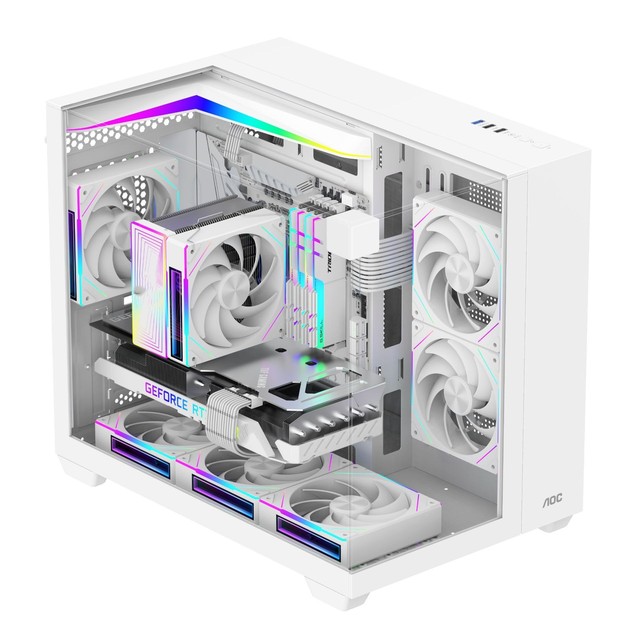 Wholesale Pc Case Chassis M-ATX Gaming CPU Cabinet USB3.0 Gaming Computer Cases Towers Black Rgb Fans Water Cooling